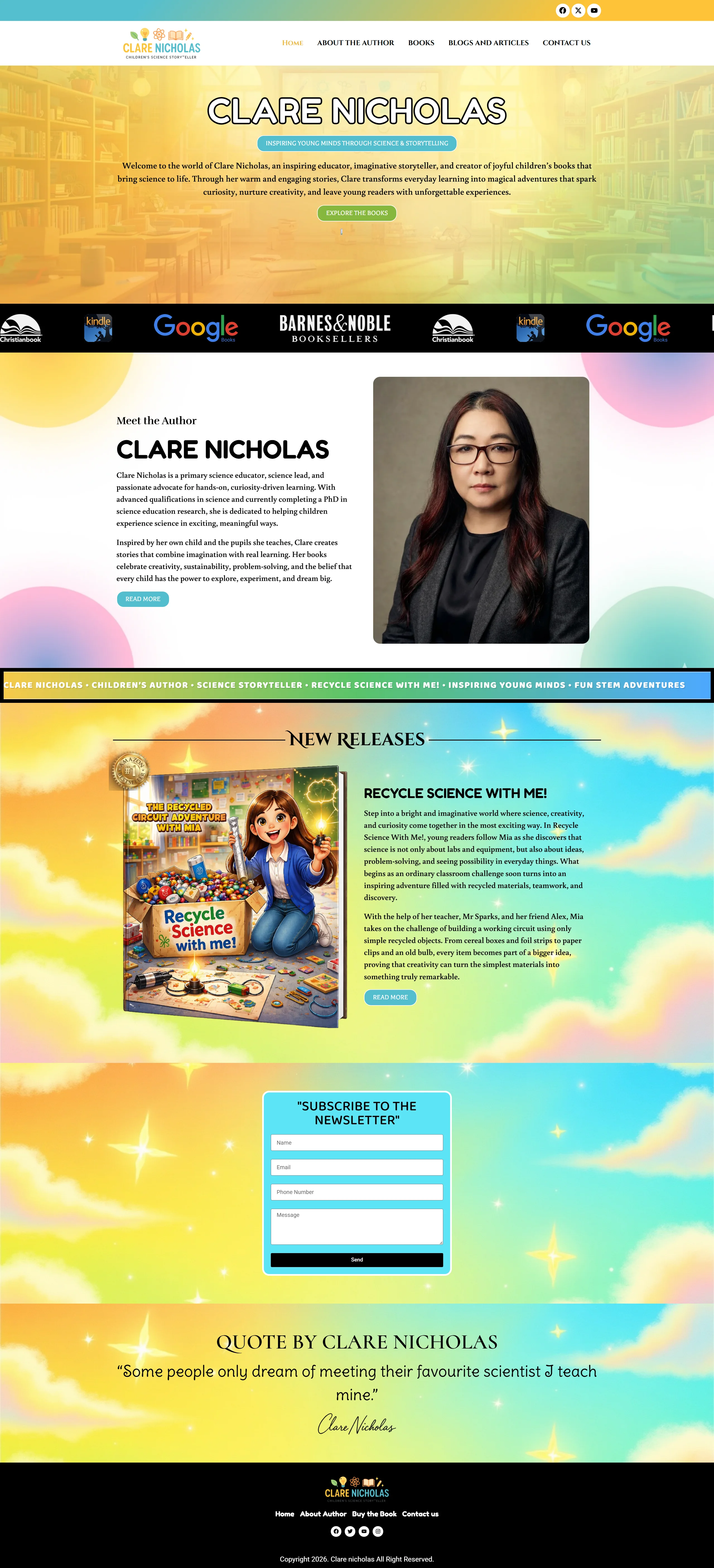 europeanauthorhouse author website example 1