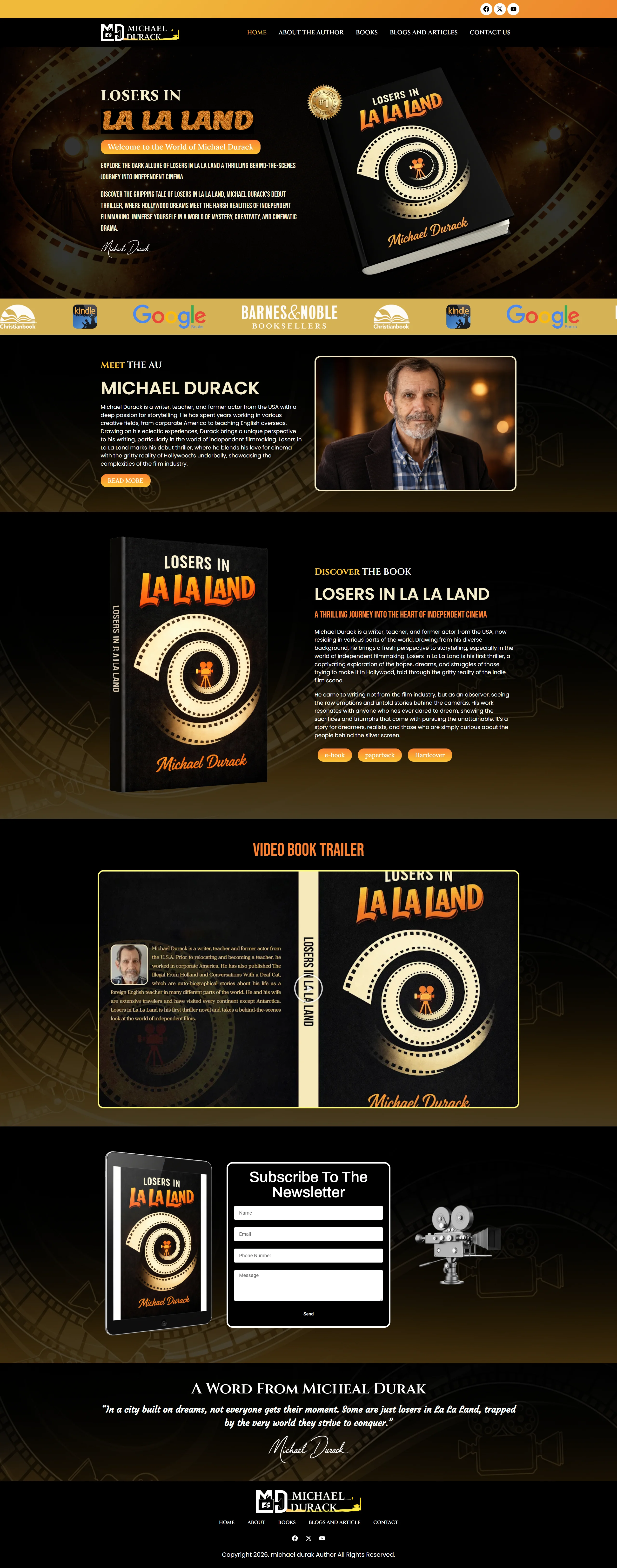 europeanauthorhouse author website example 3
