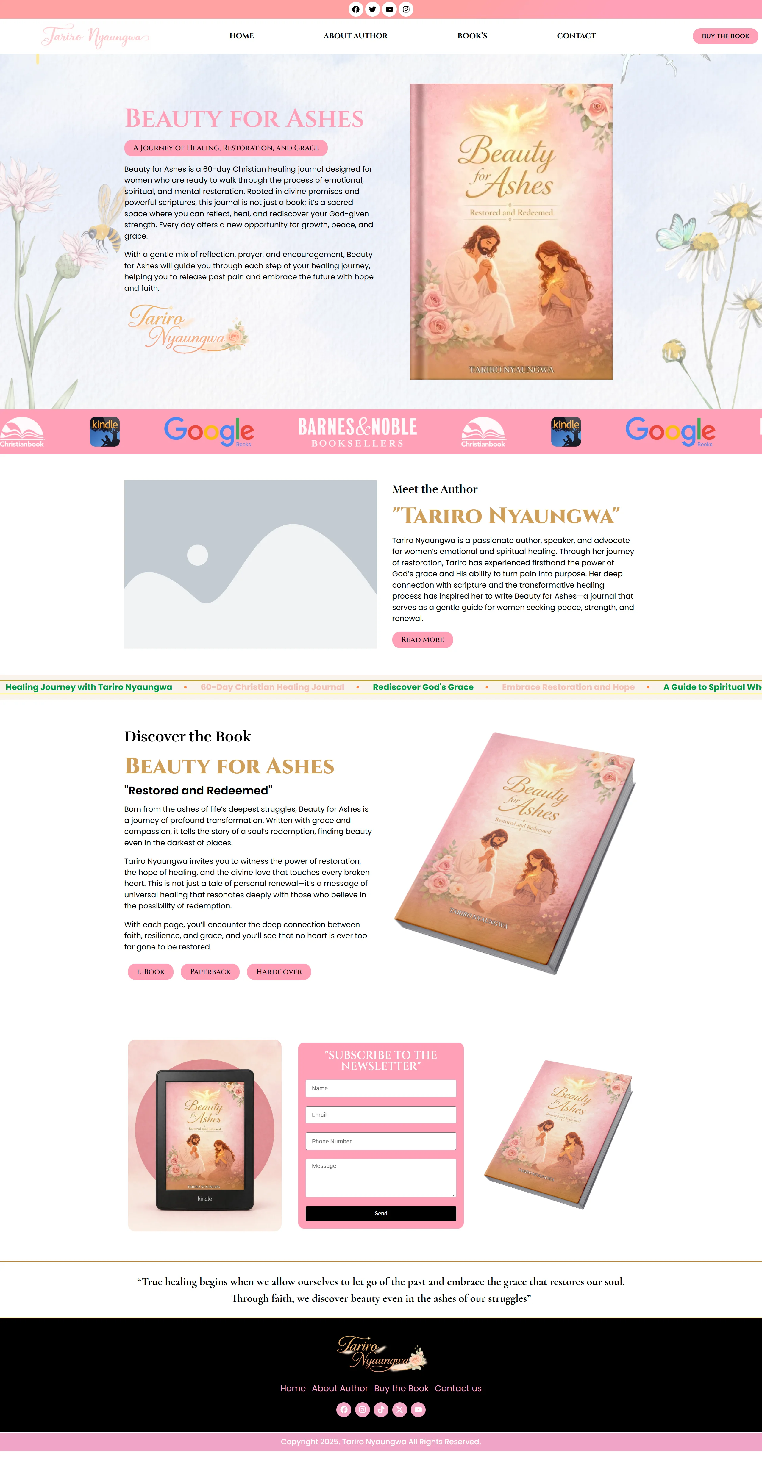 europeanauthorhouse author website example 2