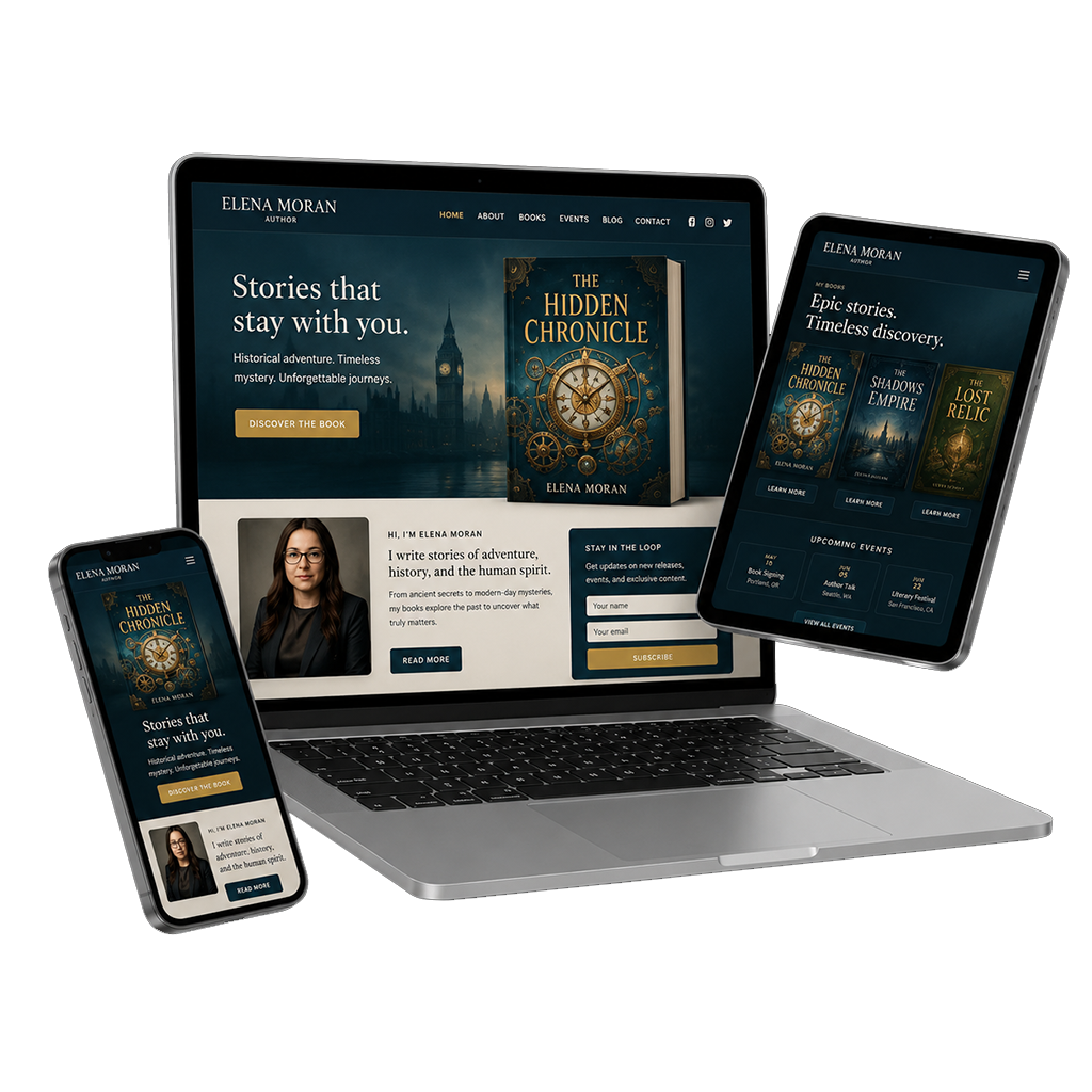 europeanauthorhouse author website features
